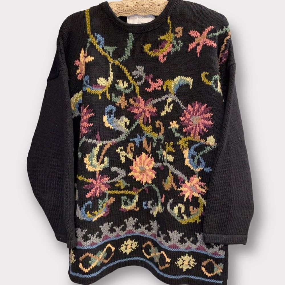 Vintage Jennifer & Company Too Hand Knit Sweater